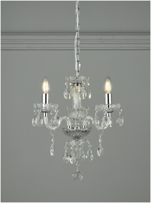 Harriet 3/5 Light Chandelier- Polished Chrome