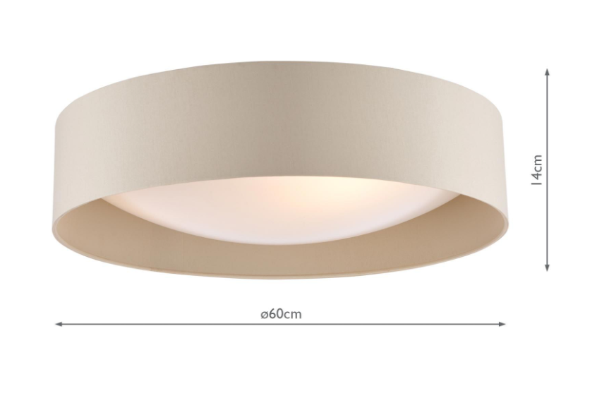 Nysa 2/3Lt Flush Light- Various Finishes