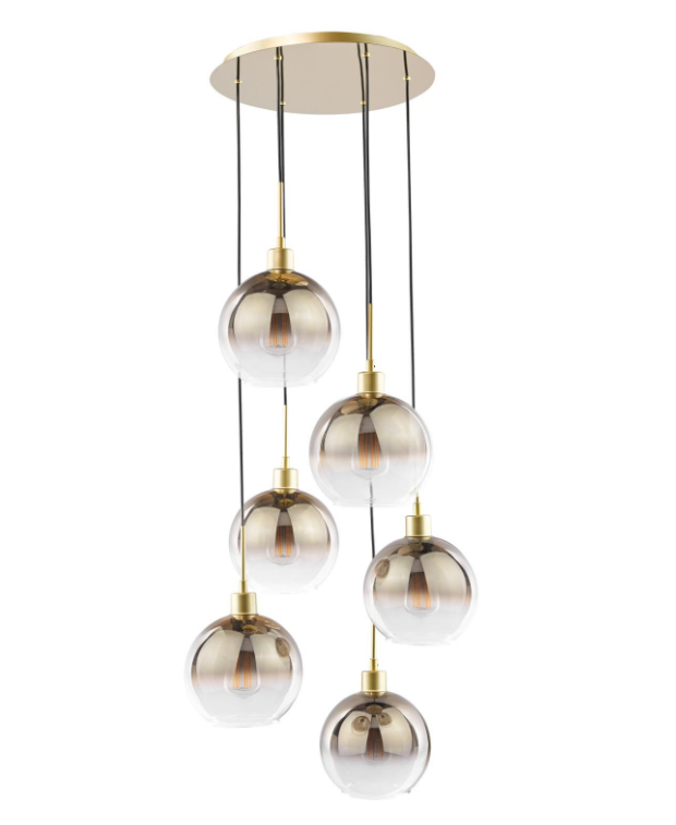 Lycia 6 Light Cluster Pendant- Various Finishes