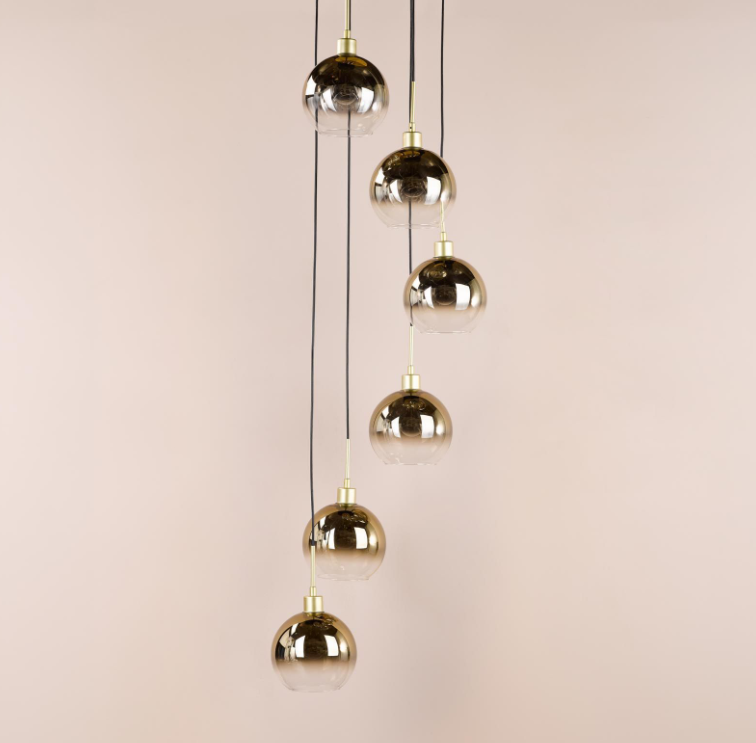Lycia 6 Light Cluster Pendant- Various Finishes