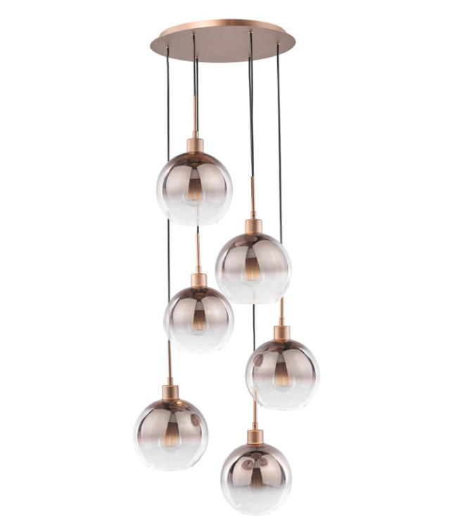 Lycia 6 Light Cluster Pendant- Various Finishes