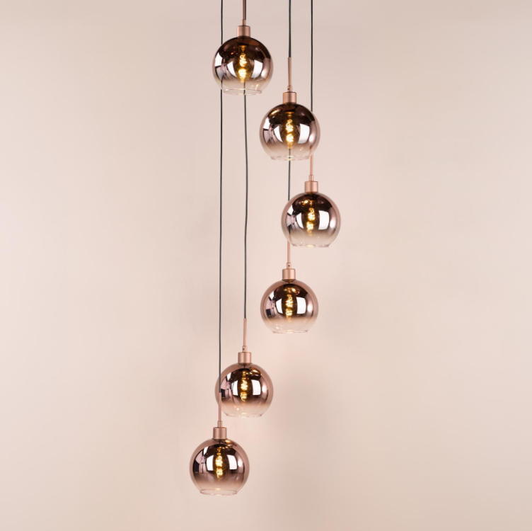 Lycia 6 Light Cluster Pendant- Various Finishes