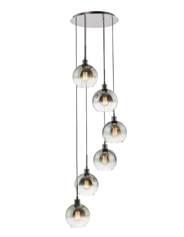 Lycia 6 Light Cluster Pendant- Various Finishes