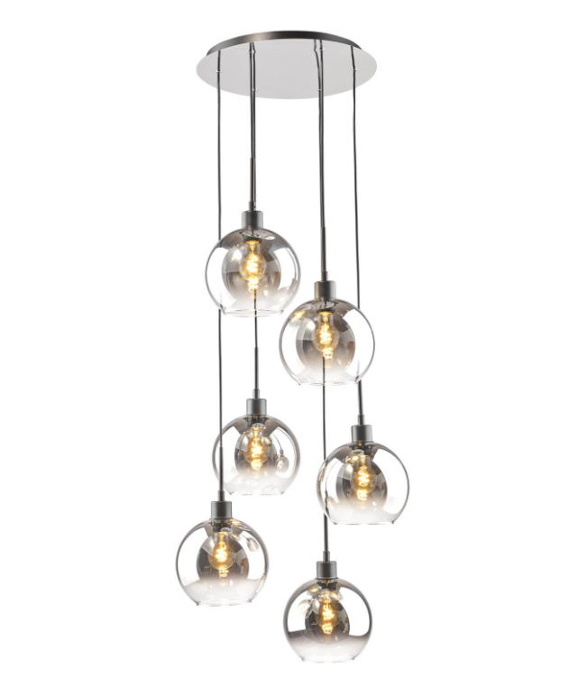 Lycia 6 Light Cluster Pendant- Various Finishes