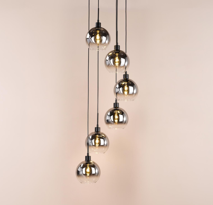 Lycia 6 Light Cluster Pendant- Various Finishes
