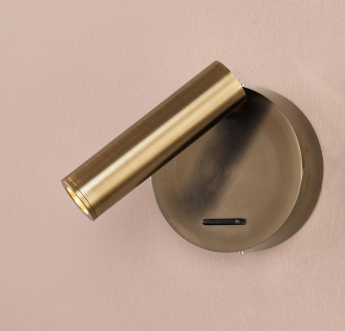 Itala LED Single Spotlight- Antique Bronze/ Matt Black
