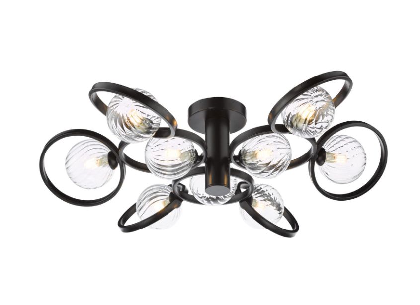 Lynette 9Lt Semi-Flush Light - Various Finishes