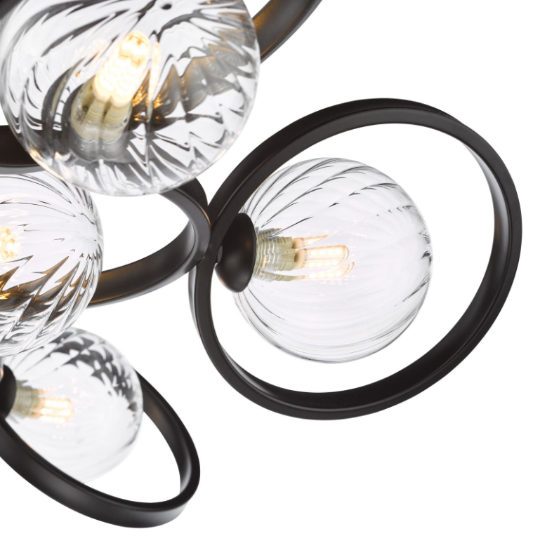 Lynette 9Lt Semi-Flush Light - Various Finishes