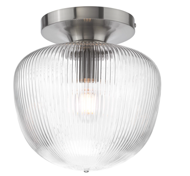 Abrielle Flush Light-  Brushed Nickel/ Brushed Bronze