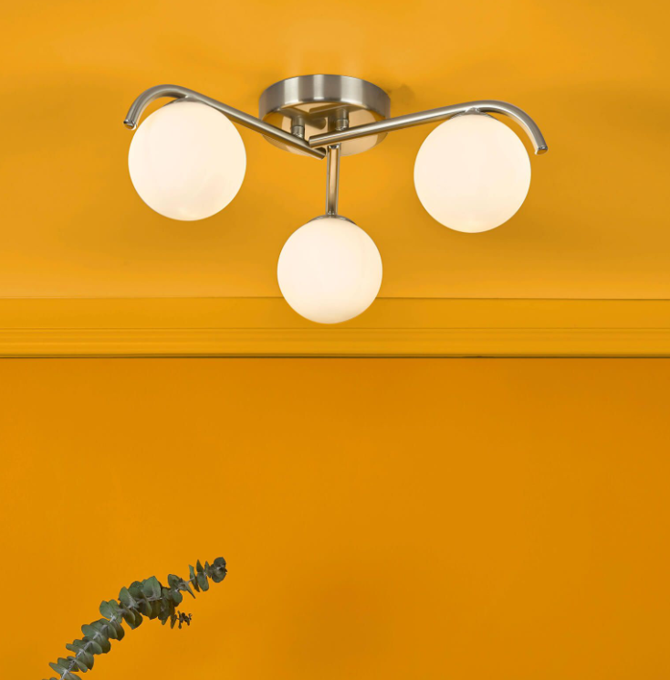 Orlena 3 Light Flush Light- Various Finishes