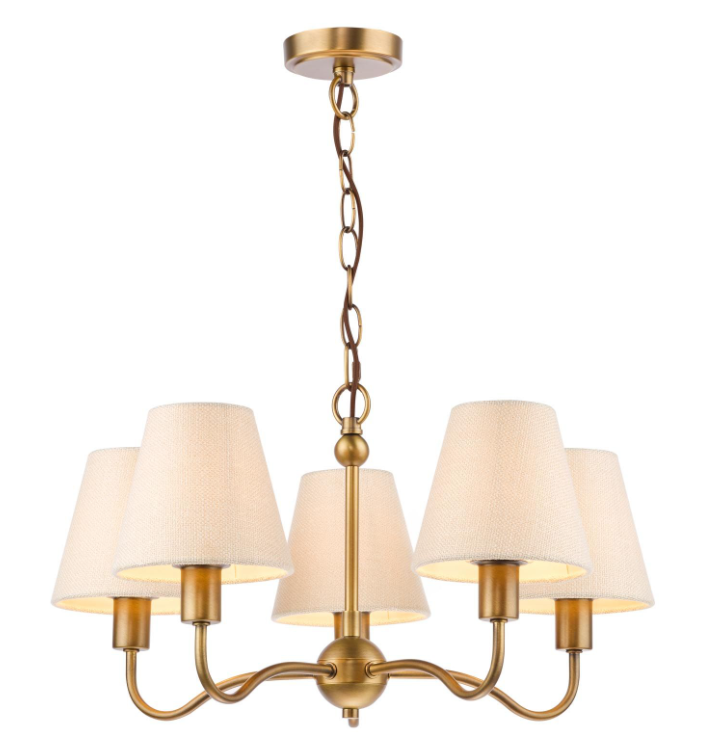 Elara 3/5Lt Chandelier- Antique Bronze with Various Shades