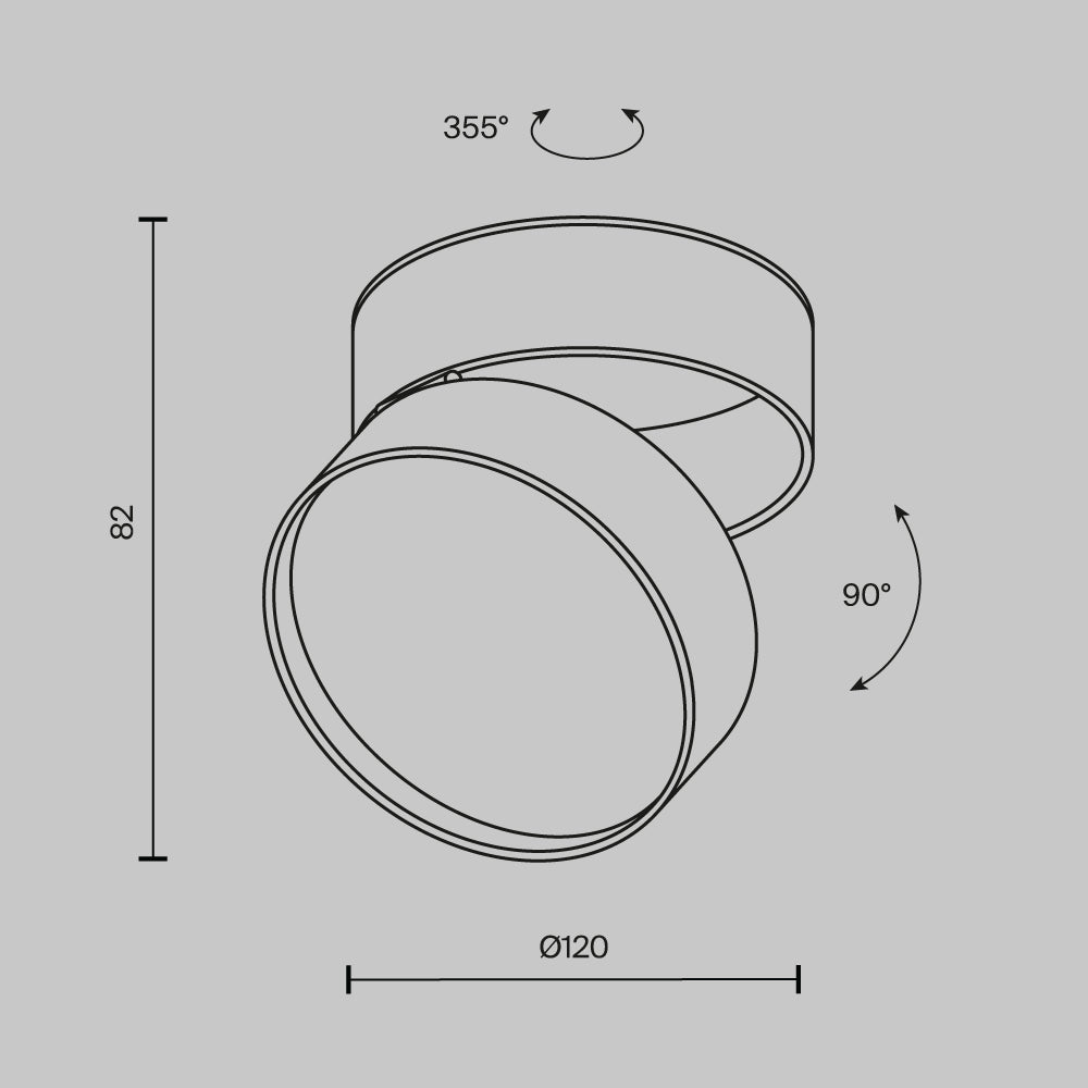 Onda Ceiling Spot Light- Various Finishes