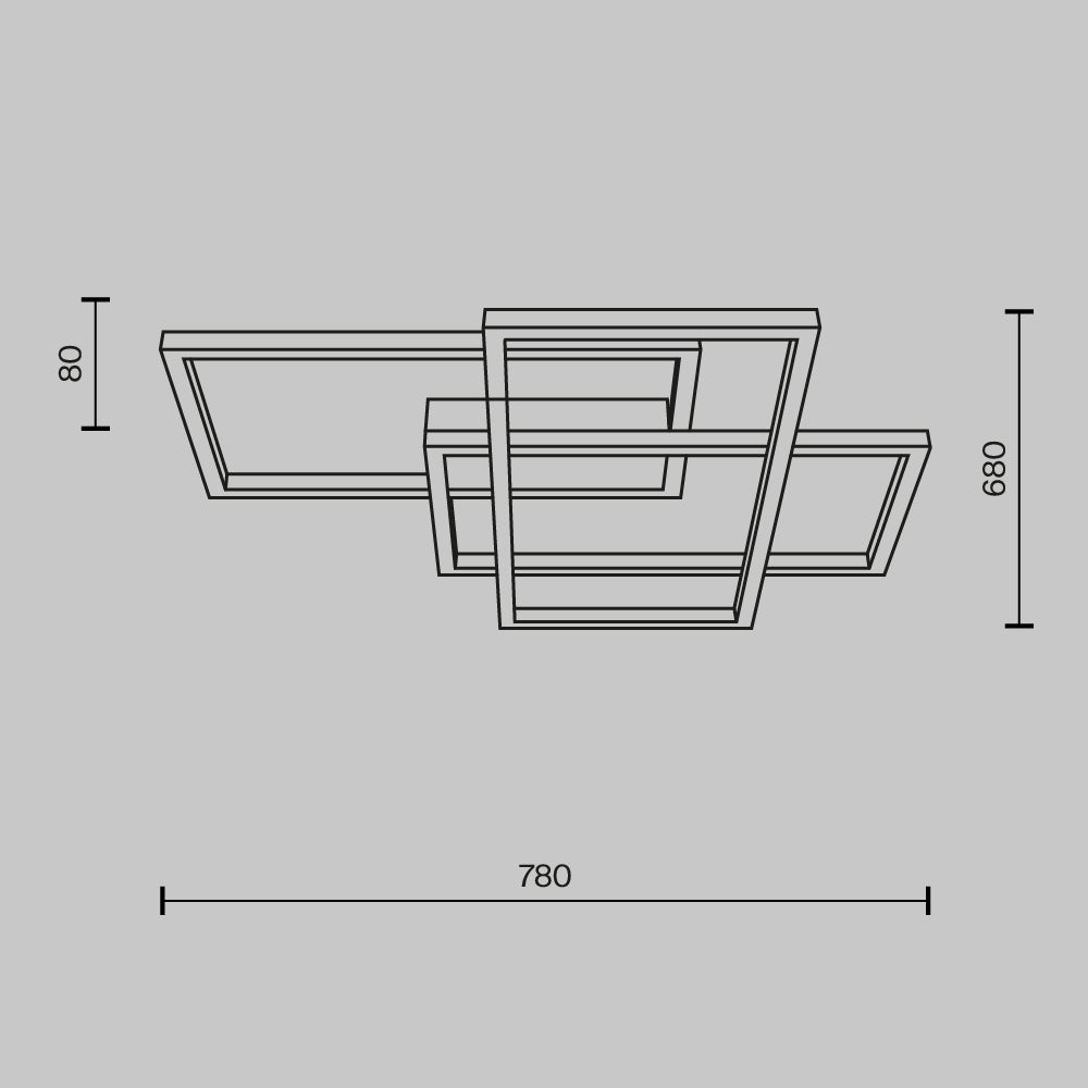 Rida LED Flush Light 3000K-4000K
