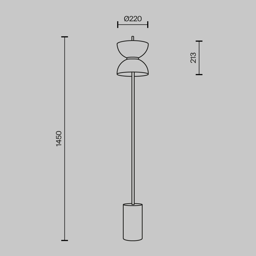 Kyoto Floor lamp Integrated LED - Various Finishes