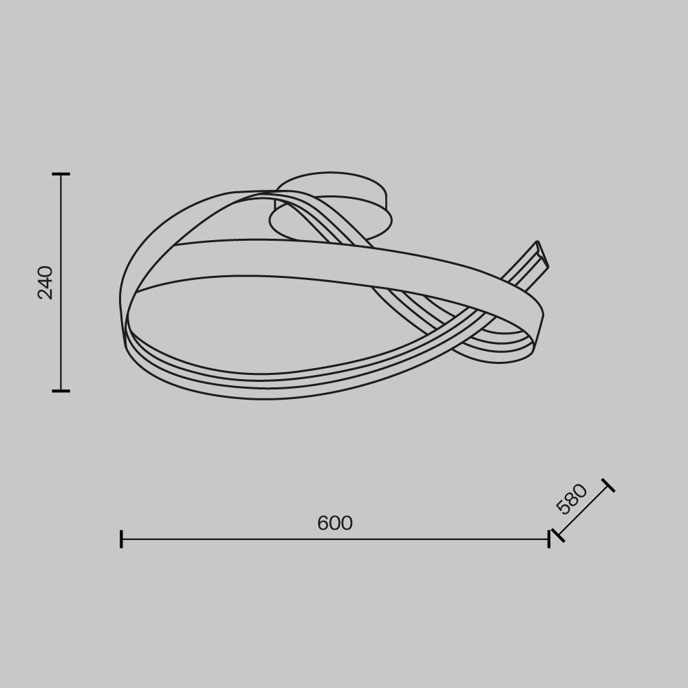 Plons LED Flush Light