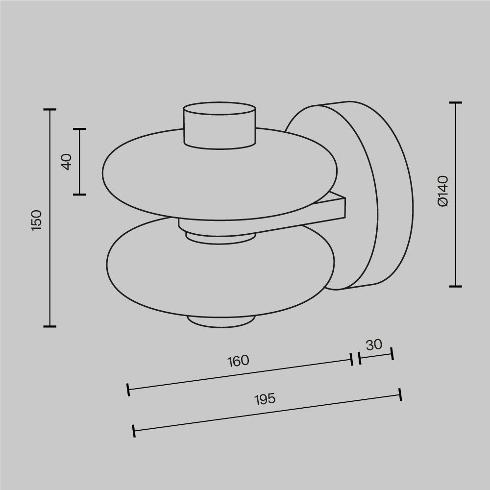 Nuvem 8W Wall Light