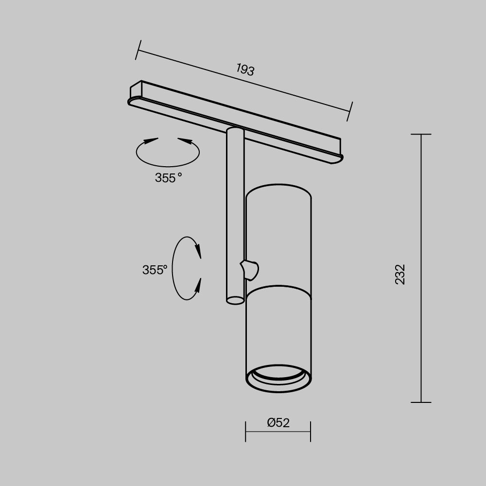 Track luminaire Elti Exility 3000K