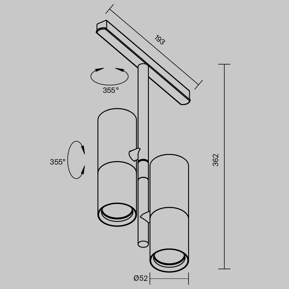 Track luminaire Elti Exility 3000K