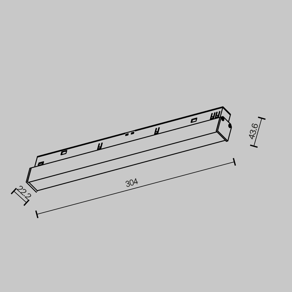 Track Lighting Basis Magnetic track system Exility