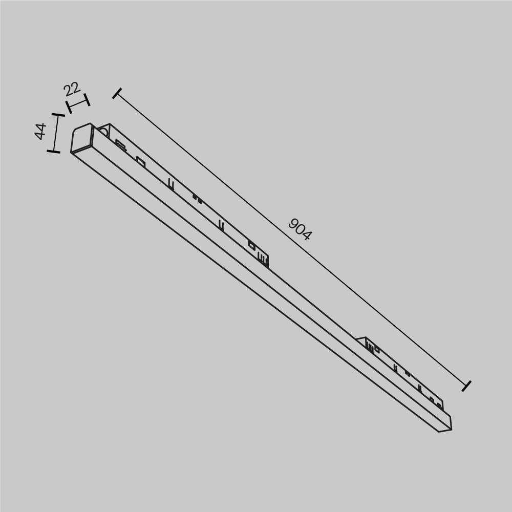 Track luminaire Basis Exility 2700-6000K Dim Dali1