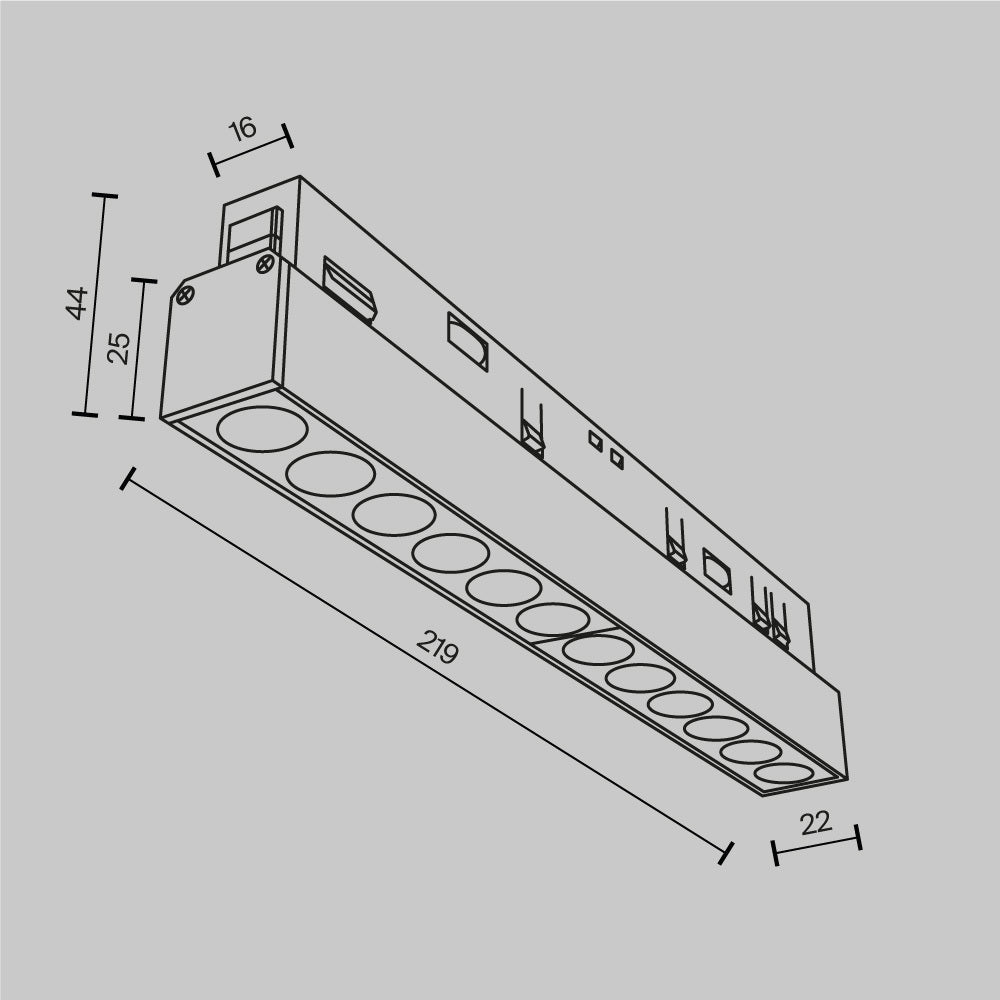Track Lighting Points Magnetic track system Exility