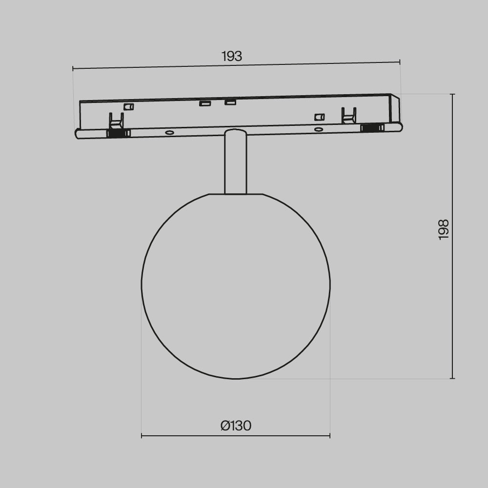 Track luminaire Luna Exility 3000-6000K 5W 360° Dim Smart