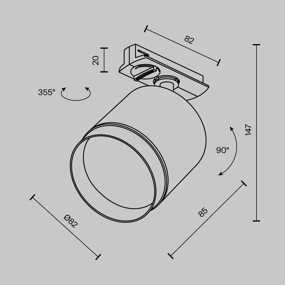 Polar Unity Track Luminaire GX53
