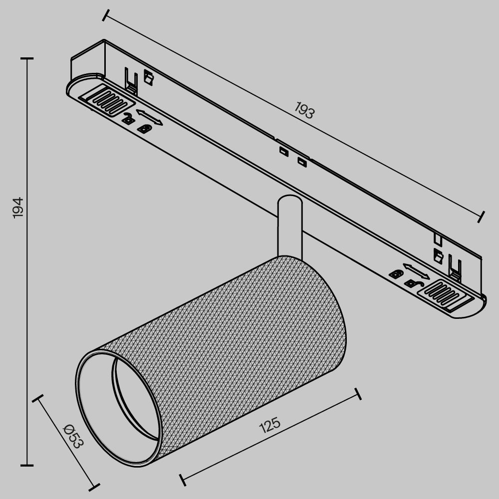 Track Lighting Artisan Magnetic track system Exility 12W 36°