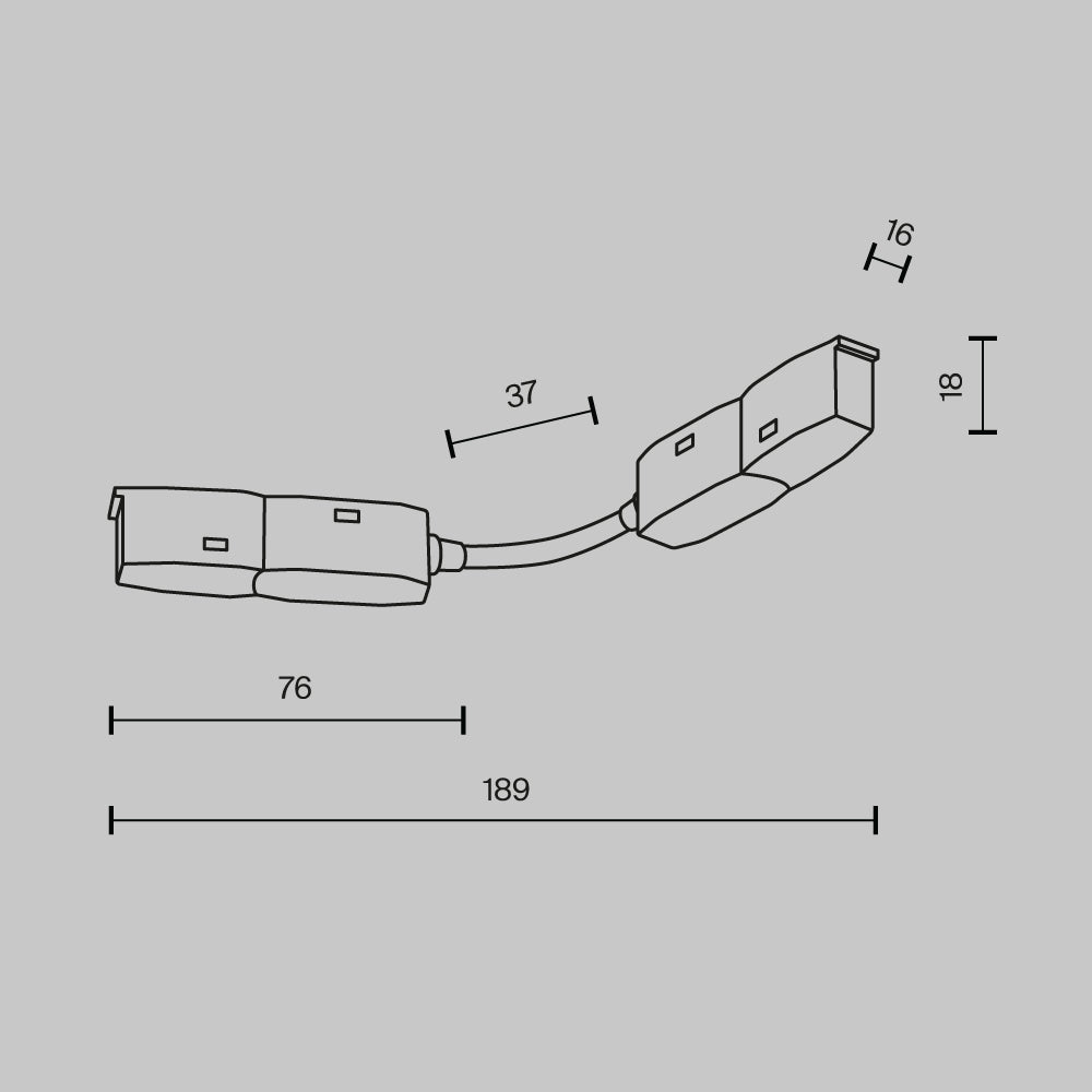 Radius power connector Exility