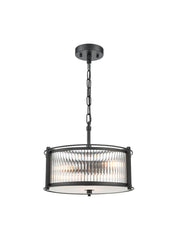 Sudbury 3/5/8lt Ceiling Fitting- Polished Nickel/ Matt Black