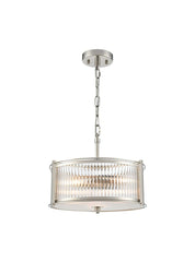 Sudbury 3/5/8lt Ceiling Fitting- Polished Nickel/ Matt Black