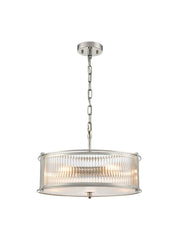 Sudbury 3/5/8lt Ceiling Fitting- Polished Nickel/ Matt Black
