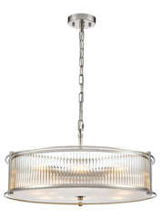 Sudbury 3/5/8lt Ceiling Fitting- Polished Nickel/ Matt Black