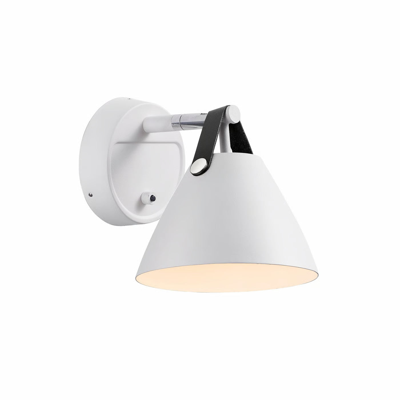 Strap 15' Wall Light- Black/ White