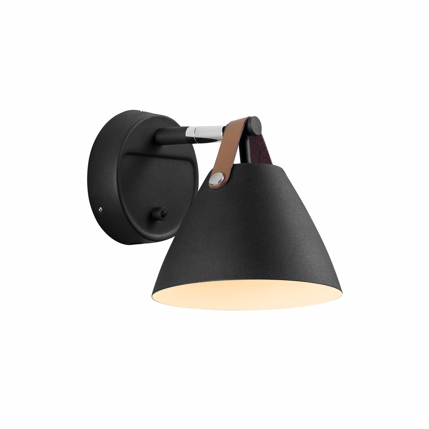 Strap 15' Wall Light- Black/ White