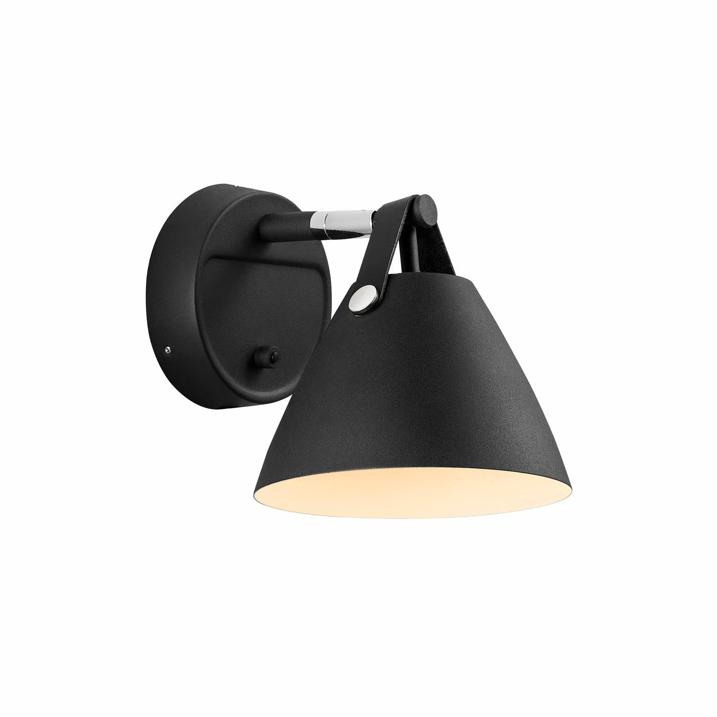 Strap 15' Wall Light- Black/ White