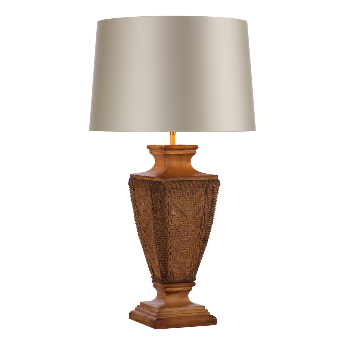 Tallow Table Lamp In Two Finishes Base Only E27