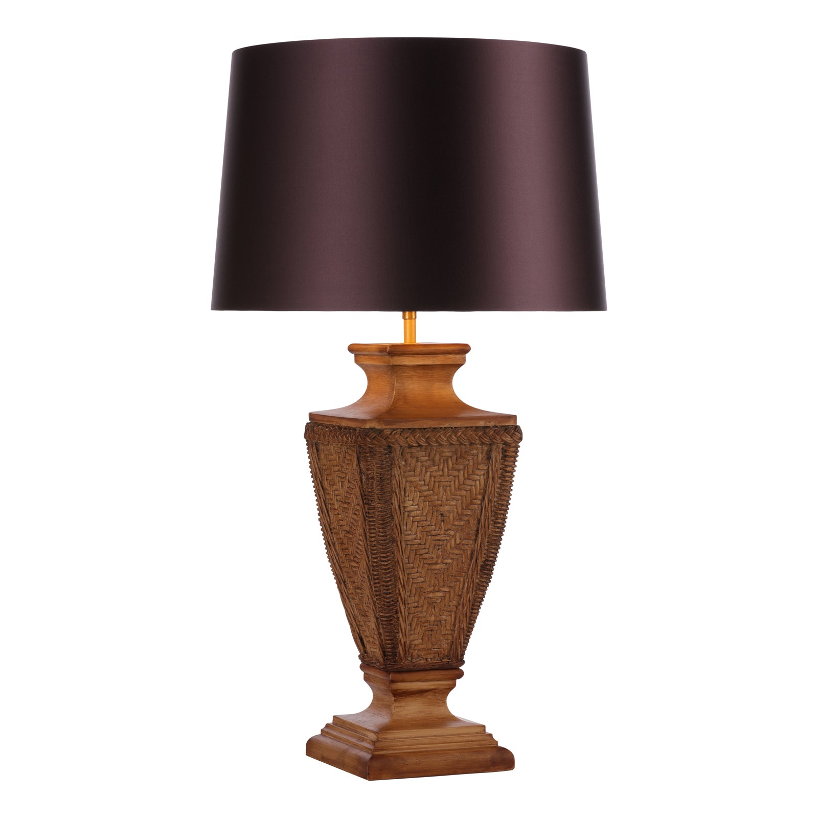 Tallow Table Lamp In Two Finishes Base Only E27