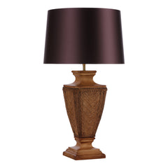 Tallow Table Lamp In Two Finishes Base Only E27