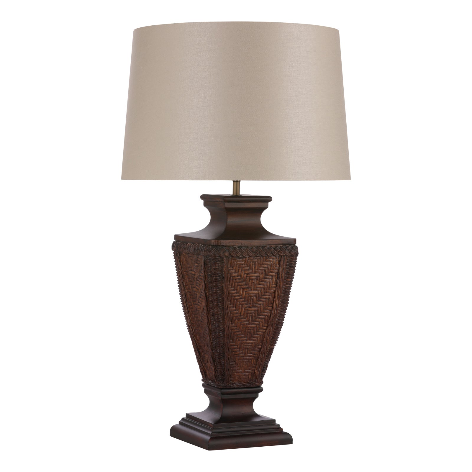 Tallow Table Lamp In Two Finishes Base Only E27