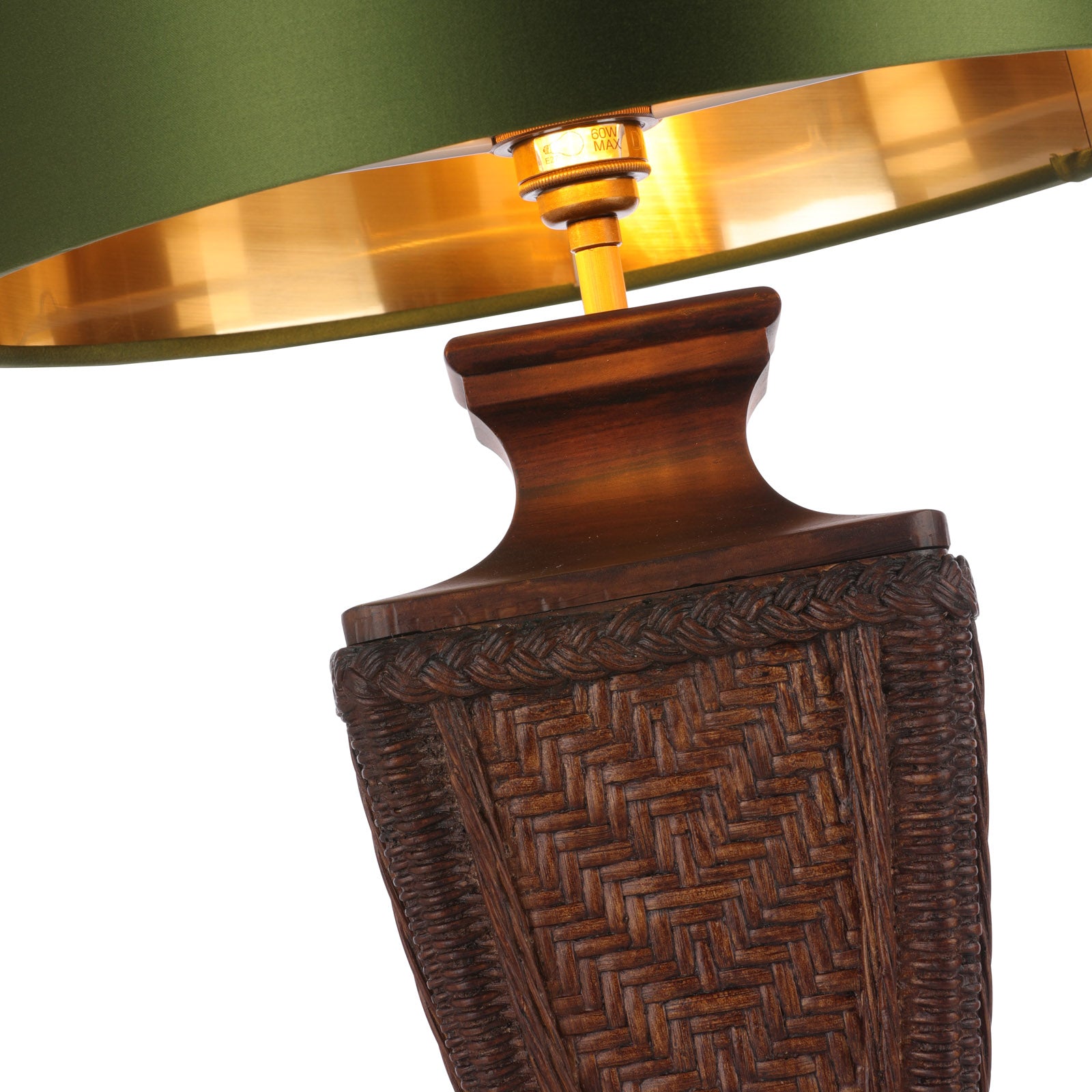 Tallow Table Lamp In Two Finishes Base Only E27