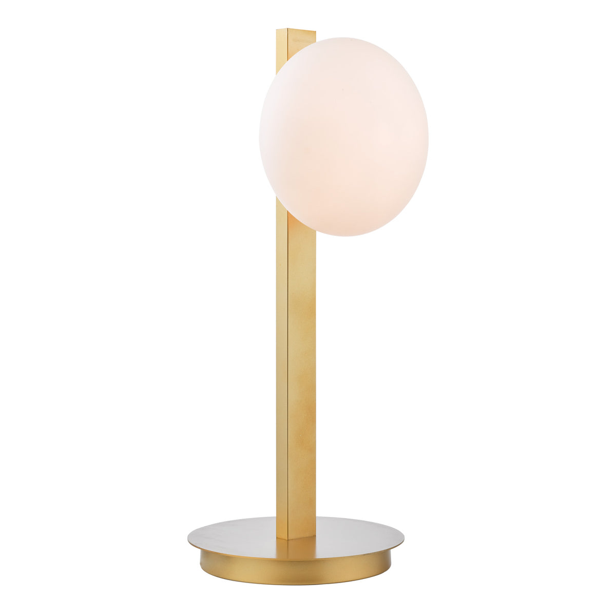 Tauri Table Lamp Matt Gold And Opal Glass G9