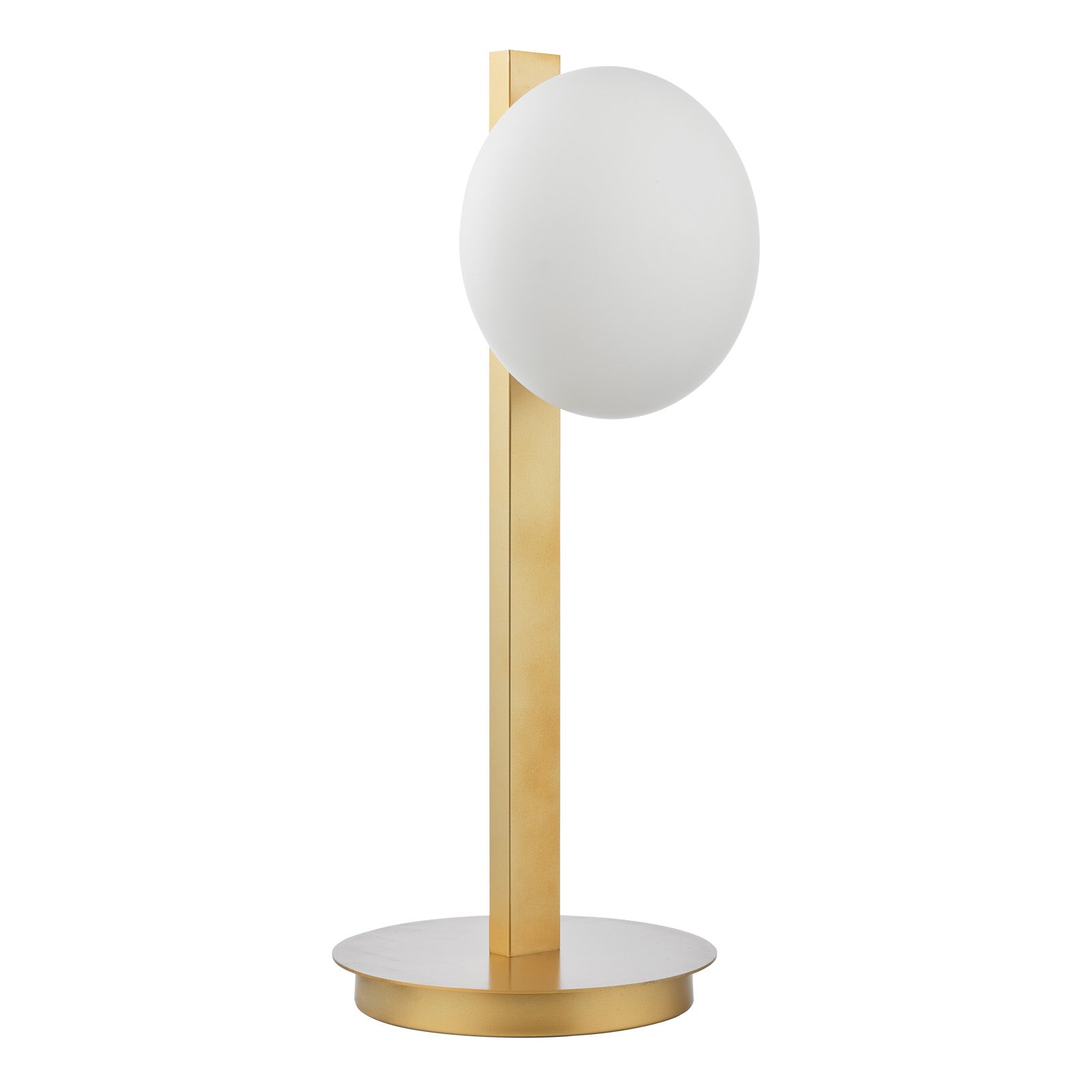 Tauri Table Lamp Matt Gold And Opal Glass G9