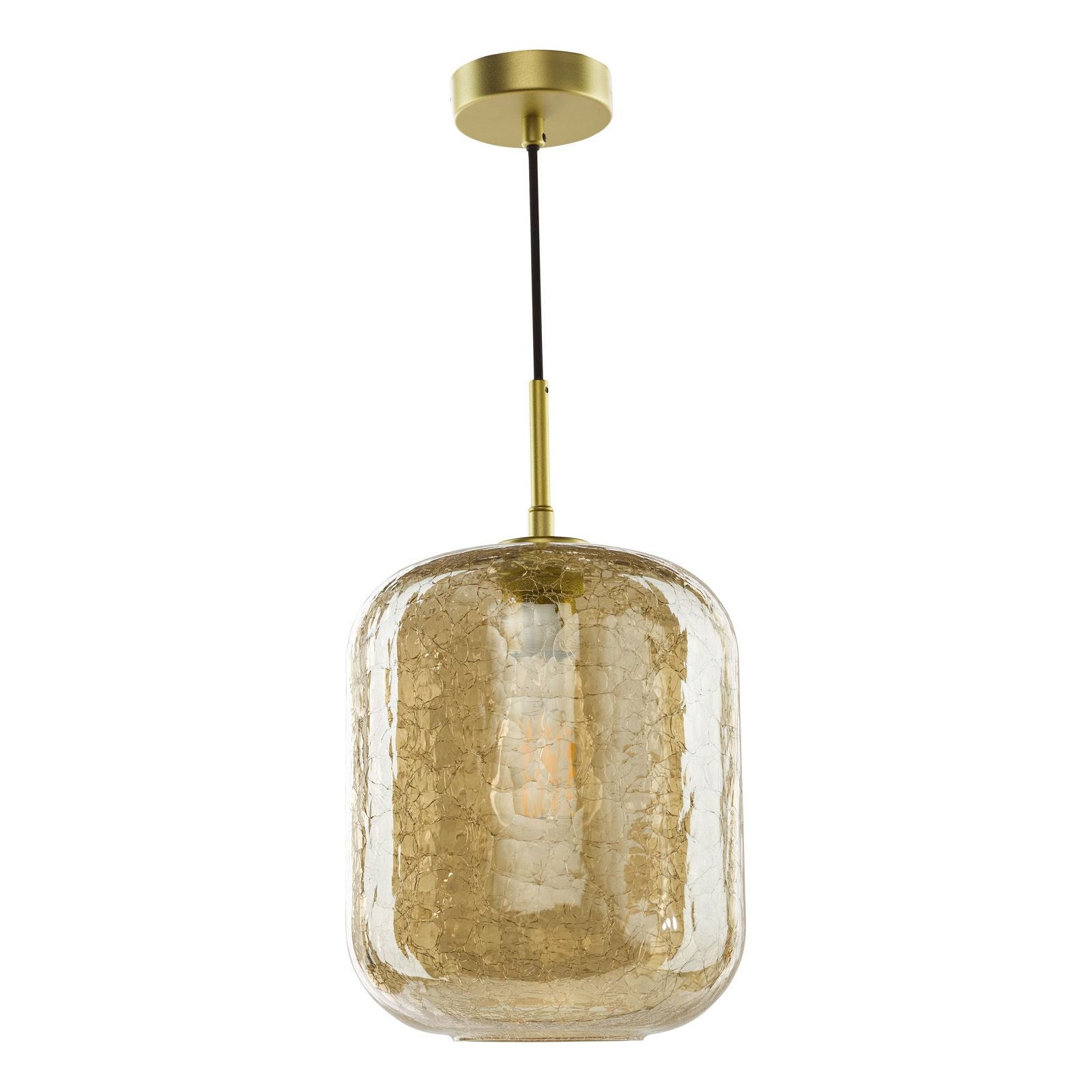 Tavia Pendant Light- Satin Gold/ Matt Black & Glass Finishes