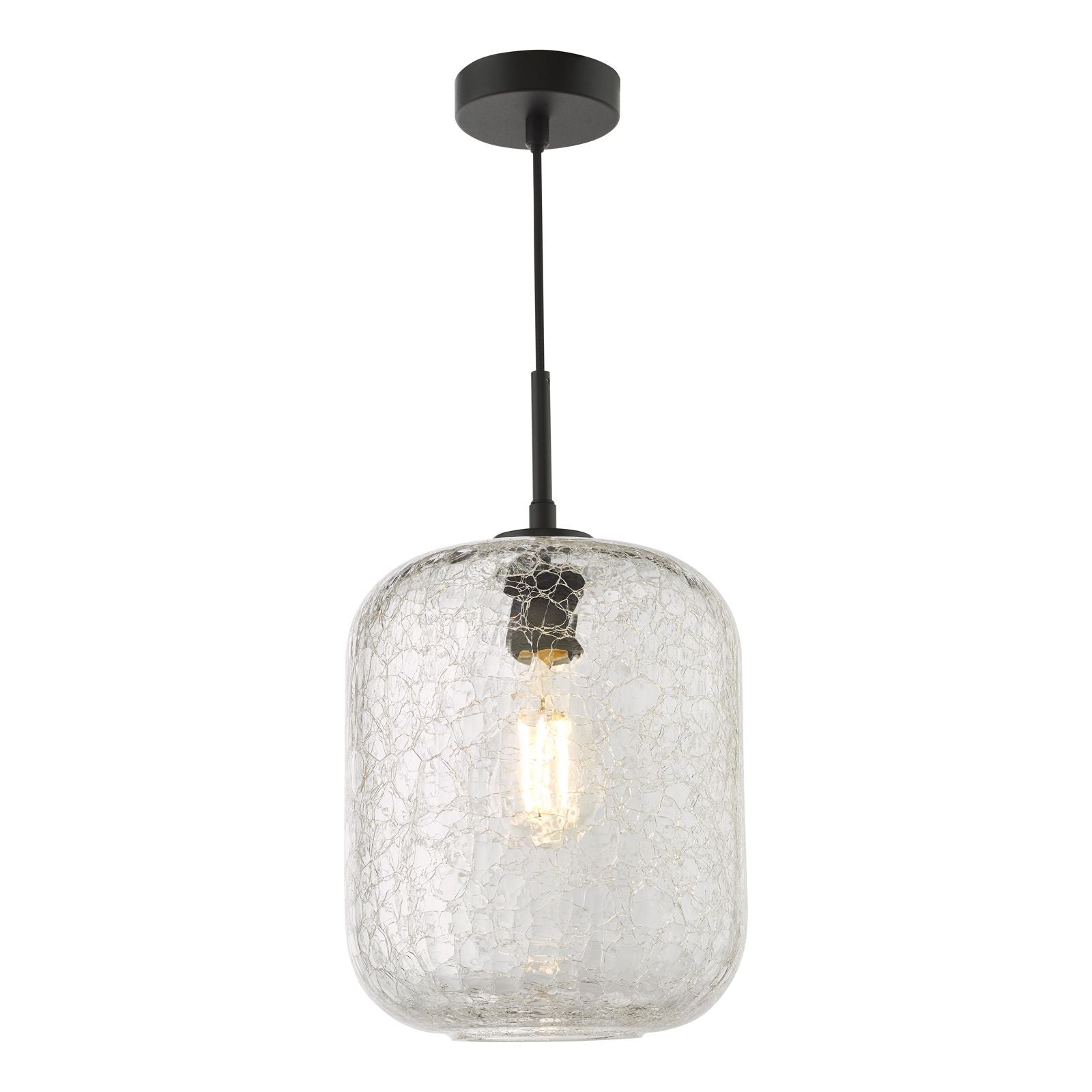 Tavia Pendant Light- Satin Gold/ Matt Black & Glass Finishes