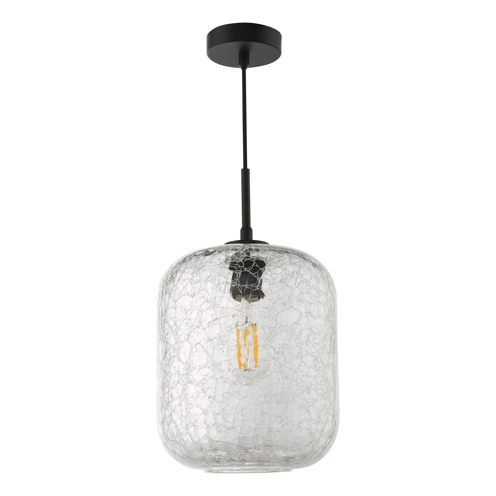 Tavia Pendant Light- Satin Gold/ Matt Black & Glass Finishes