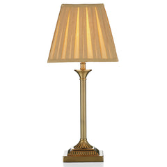 Taylor Table Lamp Antique Brass With Shade E14