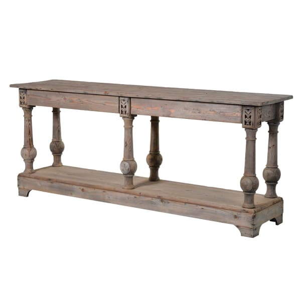 Colonial Reclaimed 2 Drawer Console Table