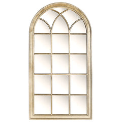 Isabella Arched Mirror - Champagne Gold & Silver Finish