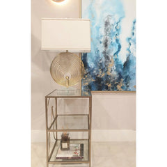 Maci Side Table - Gold Finish